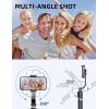 image41 Phone for Tripod Selfie Stick Tripod Stand with Wireless Remote Extendable Aluminum Cell Phone Tripod Stand 360Rotate Lightweight ampamp Portable Tripod Compatible with iPhoneAndroid PinkBlack