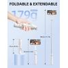 image41 Phone for Tripod Selfie Stick Tripod Stand with Wireless Remote Extendable Aluminum Cell Phone Tripod Stand 360Rotate Lightweight ampamp Portable Tripod Compatible with iPhoneAndroid PinkWhite