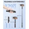 image41 Phone for Tripod Selfie Stick Tripod Stand with Wireless Remote Extendable Aluminum Cell Phone Tripod Stand 360Rotate Lightweight ampamp Portable Tripod Compatible with iPhoneAndroid PinkBlack