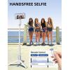 image41 Phone for Tripod Selfie Stick Tripod Stand with Wireless Remote Extendable Aluminum Cell Phone Tripod Stand 360Rotate Lightweight ampamp Portable Tripod Compatible with iPhoneAndroid PinkWhite