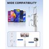 image41 Phone for Tripod Selfie Stick Tripod Stand with Wireless Remote Extendable Aluminum Cell Phone Tripod Stand 360Rotate Lightweight ampamp Portable Tripod Compatible with iPhoneAndroid PinkWhite