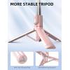image41 Phone for Tripod Selfie Stick Tripod Stand with Wireless Remote Extendable Aluminum Cell Phone Tripod Stand 360Rotate Lightweight ampamp Portable Tripod Compatible with iPhoneAndroid PinkPink