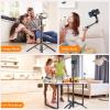 image62quot Aluminum Alloy Selfie Stick Phone Tripod with Wireless Remote Compatible with iPhone 15 14 13 12 11 pro Xs Max Xr X Android Samsung Smartphone Expandable for Travel Selfies Video Recording VlogBlack