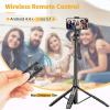 image62quot Aluminum Alloy Selfie Stick Phone Tripod with Wireless Remote Compatible with iPhone 15 14 13 12 11 pro Xs Max Xr X Android Samsung Smartphone Expandable for Travel Selfies Video Recording VlogBlackwith handle