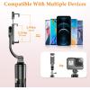 image62quot Aluminum Alloy Selfie Stick Phone Tripod with Wireless Remote Compatible with iPhone 15 14 13 12 11 pro Xs Max Xr X Android Samsung Smartphone Expandable for Travel Selfies Video Recording VlogBlack