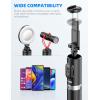 image72quot Cell Phone Selfie Stick Tripod Aluminum Allin1 with Integrated Remote Portable Extendable Smartphone Stand Compatible with iPhone 151413Android