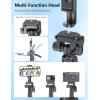 image72quot Phone Tripod ampamp Selfie Stick Extendable Cell Phone Stand with Detachable Remote ampamp Phone Holder Aluminum Tripod Compatible with iPhone Android