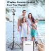 image72quot Phone Tripod ampamp Selfie Stick Extendable Cell Phone Stand with Detachable Remote ampamp Phone Holder Aluminum Tripod Compatible with iPhone Android