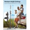 image72quot Phone Tripod ampamp Selfie Stick Extendable Cell Phone Stand with Detachable Remote ampamp Phone Holder Aluminum Tripod Compatible with iPhone Android