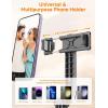image75quot Phone Tripod ampamp Selfie Stick Extendable Cell Phone Tripod Stand with Wireless Remote and Phone Holder Stable Tripod for iPhone Travel Tripod Compatible with iPhone 151413 Pro MaxAndroid