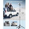 imageAluminum 71quot Phone Tripod with Remote Extendable ampamp Compatible with iPhone 151413AndroidCameraBlack