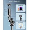 imageAluminum 71quot Phone Tripod with Remote Extendable ampamp Compatible with iPhone 151413AndroidCameraBlack