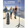 imageAluminum 71quot Phone Tripod with Remote Extendable ampamp Compatible with iPhone 151413AndroidCameraBlack