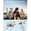 imageAluminum 71quot Phone Tripod with Remote Extendable ampamp Compatible with iPhone 151413AndroidCameraWhite