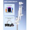 imageAluminum 71quot Phone Tripod with Remote Extendable ampamp Compatible with iPhone 151413AndroidCameraWhite