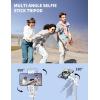 imageAluminum 71quot Phone Tripod with Remote Extendable ampamp Compatible with iPhone 151413AndroidCameraWhite