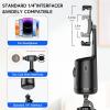 imageAuto Face Tracking Tripod with 2 Selfie Ring Light 360 Rotation Face Body Phone Holder Smart Shooting Camera Mount with Remote Rechargeable Smart Shooting Holder for Vlog Streaming Video Tiktok