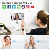 imageAuto Tracking Phone Holder Auto Face Tracking Tripod Portable Allinone Smart Selfie Stick 360 Rotation Fast Face ampamp Object Tracking Cameraman Robot Mount for Phone Video Vlog Live StreamingBlackWhite