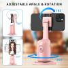 imageAuto Tracking Phone Holder Auto Face Tracking Tripod Portable Allinone Smart Selfie Stick 360 Rotation Fast Face ampamp Object Tracking Cameraman Robot Mount for Phone Video Vlog Live StreamingBlackPink