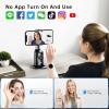 imageAuto Tracking Phone Holder Auto Face Tracking Tripod Portable Allinone Smart Selfie Stick 360 Rotation Fast Face ampamp Object Tracking Cameraman Robot Mount for Phone Video Vlog Live StreamingBlackBlack