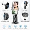 imageAuto Tracking Phone Holder Auto Face Tracking Tripod Portable Allinone Smart Selfie Stick 360 Rotation Fast Face ampamp Object Tracking Cameraman Robot Mount for Phone Video Vlog Live StreamingBlackBlack