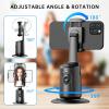 imageAuto Tracking Phone Holder Auto Face Tracking Tripod Portable Allinone Smart Selfie Stick 360 Rotation Fast Face ampamp Object Tracking Cameraman Robot Mount for Phone Video Vlog Live StreamingBlackBlack