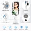 imageAuto Tracking Phone Holder Auto Face Tracking Tripod Portable Allinone Smart Selfie Stick 360 Rotation Fast Face ampamp Object Tracking Cameraman Robot Mount for Phone Video Vlog Live StreamingBlackWhite