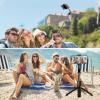 imageCell Phone Selfie Stick Tripod with Detachable Phone Holder Aluminium Selfie Stick with Wireless Remote 360 Rotation Extendable Phone Tripod for iPhone 15 14 13 12 11 Samsung GOPROAluminum  No Light