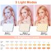 imageDoubleSided Magnetic Phone Ring Light with Mini Tripod Stand448 LED 6000mAh Rechargeable RGB Selfie Light for iPhoneHandheld Stabilizer with Light for MagsafePhonesVideo RecordingMakeupPhotosBlack