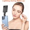 imageDoubleSided Magnetic Phone Ring Light with Mini Tripod Stand448 LED 6000mAh Rechargeable RGB Selfie Light for iPhoneHandheld Stabilizer with Light for MagsafePhonesVideo RecordingMakeupPhotosBlack