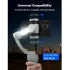 imageGimbal Stabilizer for Smartphones 3Axis Phone Gimbal Intelligent Gimbals with FaceObject Tracking Portable and Foldable Vlogging Stabilizer for Android and iPhone 15 14 13 12 YouTube TikTok