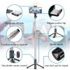 imagePortable 41 Inch Selfie Stick Phone Tripod with Wireless Remote Extendable Tripod Stand 360 Rotation Compatible with iPhone 14 13 12 11 pro Xs Max Xr X 8 7 6 Plus Android Samsung SmartphoneBlack  With Light