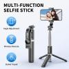 imagePortable 41 Inch Selfie Stick Phone Tripod with Wireless Remote Extendable Tripod Stand 360 Rotation Compatible with iPhone 14 13 12 11 pro Xs Max Xr X 8 7 6 Plus Android Samsung SmartphoneBlack