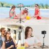 imageSelfie Stick Tripod with Fill Light All in One Extendable Selfie Stick with Detachable Wireless Remote Flexible Phone Tripod Stand Compatible with iPhoneGalaxy Compact Size ampamp LightweightBlack