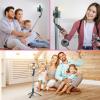 imageSelfie Stick Tripod with Fill Light All in One Extendable Selfie Stick with Detachable Wireless Remote Flexible Phone Tripod Stand Compatible with iPhoneGalaxy Compact Size ampamp LightweightBlack  With Light