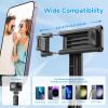 imageSelfie Stick Tripod with Fill Light All in One Extendable Selfie Stick with Detachable Wireless Remote Flexible Phone Tripod Stand Compatible with iPhoneGalaxy Compact Size ampamp LightweightBlack
