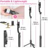 imageSelfie Stick Tripod with Fill Light All in One Extendable Selfie Stick with Detachable Wireless Remote Flexible Phone Tripod Stand Compatible with iPhoneGalaxy Compact Size ampamp LightweightBlack  With Light