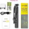 imageSelfie Stick Tripod with Fill Light All in One Extendable Selfie Stick with Detachable Wireless Remote Flexible Phone Tripod Stand Compatible with iPhoneGalaxy Compact Size ampamp LightweightBlack  With Light