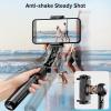 imageSmartphone Gimbal Stabilizer with Remote Aluminum Extendable Selfie Stick Tripod 360 Automatic Rotation Auto Balance for Live Video Recording Vlogging YouTube Compatible with iPhone and Android