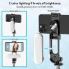 imageStable Selfie Stick Tripod with Fill Light 44 Inch Extendable Selfie Stick with Wireless Remote and Tripod Stand 360 Rotation for iPhone 1514131211 ProXS MaxXRX Samsung and Smartphone WhiteBlack