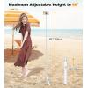 imageTONEOF 66quot Automatic Phone Tripod with Magnetic Rechargable RemoteSelfie Stick 360 Vertical ampamp Horizontal RotatableStable for iPhoneAndroidWhiteWhite