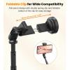 imageTONEOF 66quot Automatic Phone Tripod with Magnetic Rechargable RemoteSelfie Stick 360 Vertical ampamp Horizontal RotatableStable for iPhoneAndroidWhiteBlack