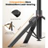 imageTONEOF 66quot Automatic Phone Tripod with Magnetic Rechargable RemoteSelfie Stick 360 Vertical ampamp Horizontal RotatableStable for iPhoneAndroidWhiteBlack