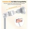 imageTONEOF 66quot Automatic Phone Tripod with Magnetic Rechargable RemoteSelfie Stick 360 Vertical ampamp Horizontal RotatableStable for iPhoneAndroidWhiteWhite