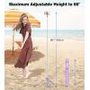 imageTONEOF 66quot Automatic TripodAutoOpen Phone Tripod Stand with Magnetic Rechargable RemoteSelfie Stick Tripod 360 Vertical ampamp Horizontal RotatableStable Travel Tripod for iPhoneAndroidPurplePurple