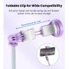 imageTONEOF 66quot Automatic TripodAutoOpen Phone Tripod Stand with Magnetic Rechargable RemoteSelfie Stick Tripod 360 Vertical ampamp Horizontal RotatableStable Travel Tripod for iPhoneAndroidPurplePurple