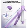 imageTONEOF 66quot Automatic TripodAutoOpen Phone Tripod Stand with Magnetic Rechargable RemoteSelfie Stick Tripod 360 Vertical ampamp Horizontal RotatableStable Travel Tripod for iPhoneAndroidPurplePurple