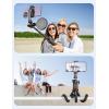 imageTripod for iPhone Extendable Flexible Camera Tripod with Wireless Remote 360 Ball Head Portable Travel Selfie Stick Cell Phone Stand for Live Streaming Vlogging Compatible with Cellphone Camera