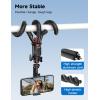 imageTripod for iPhone Extendable Flexible Camera Tripod with Wireless Remote 360 Ball Head Portable Travel Selfie Stick Cell Phone Stand for Live Streaming Vlogging Compatible with Cellphone Camera