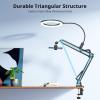 imageUBeesize 10quot Ring Light with Overhead Phone Mount LED Selfie Light with Stand and Phone Holder Desk Light for iPhone Desk Tripod for Video Recording YouTube TikTok Live Stream Cooking VlogDeskmounted